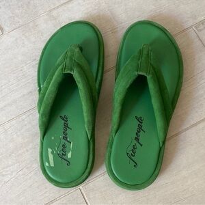 Free People Green Sandals